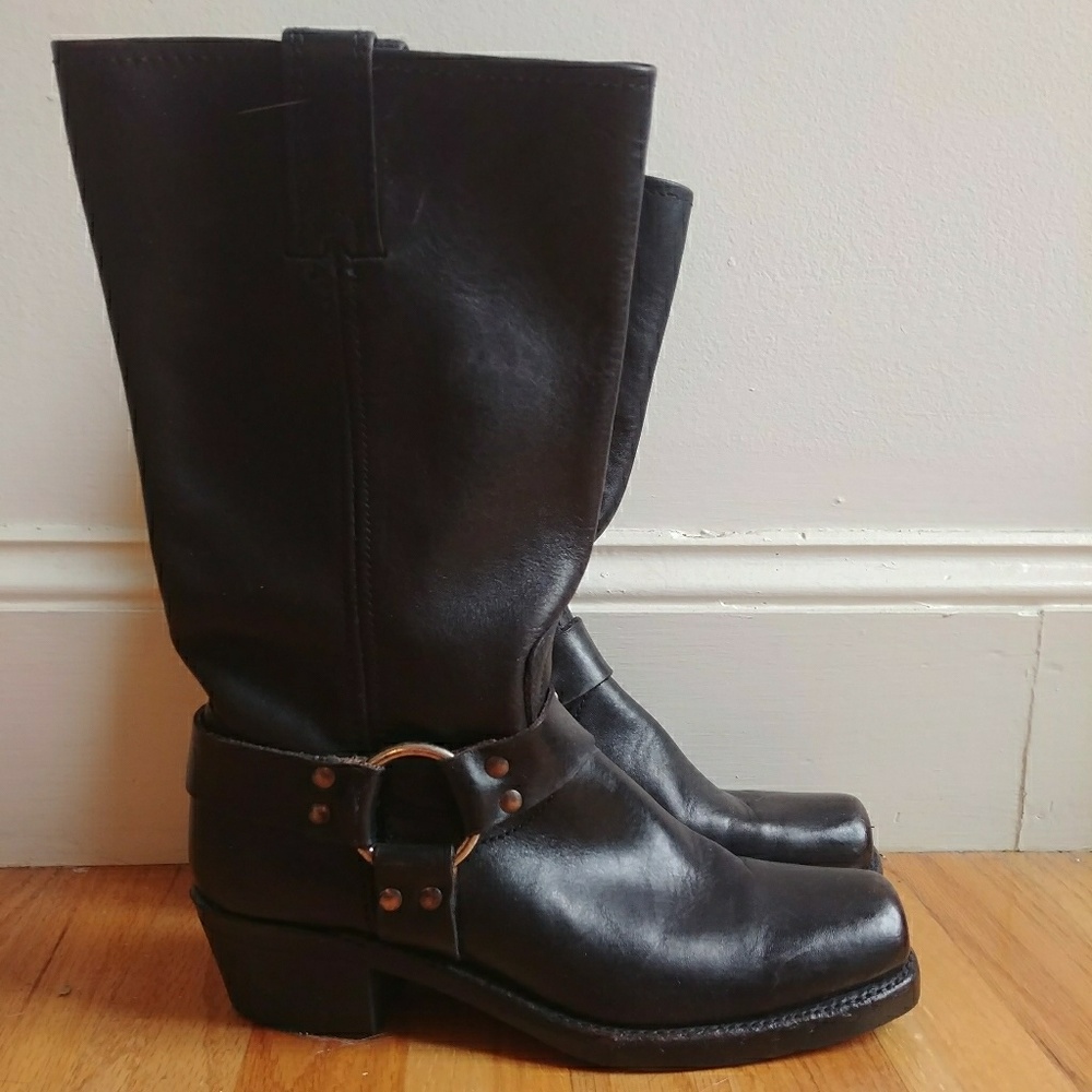 Authentic Frye Harness 12r Boot Black Sz. 8.5